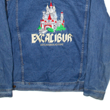 EXCALIBUR Mens Denim Jacket Blue USA 2XL