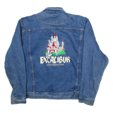 EXCALIBUR Mens Denim Jacket Blue USA 2XL