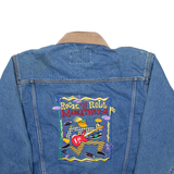 WOODLAKE Rock N Roll Marathon Mens Denim Jacket Blue S