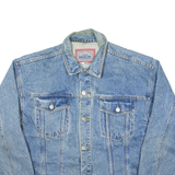 DISTRICT GASOLINE Mens Denim Jacket Blue XL