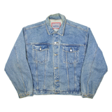 DISTRICT GASOLINE Mens Denim Jacket Blue XL