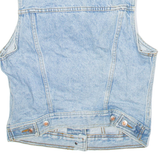 AUTHENTIC Womens Denim Gilet Blue 90s M