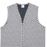 C & A Womens Blazer Waistcoat Black Gingham M