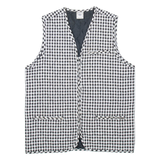 C & A Womens Blazer Waistcoat Black Gingham M