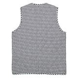 C & A Womens Blazer Waistcoat Black Gingham M