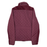 DIESEL Womens Quilted Coat Purple M