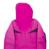 COLUMBIA Womens Rain Coat Pink Nylon Hooded XS
