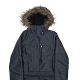 COLUMBIA Womens Parka Coat Grey Nylon Hooded S