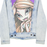 SAD SAC Womens Denim Jacket Blue S