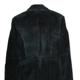 DPI Womens Overcoat Coat Black Suede S