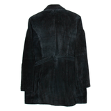 DPI Womens Overcoat Coat Black Suede S