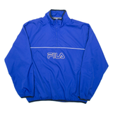 FILA Mens Pullover Jacket Blue L