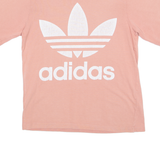 ADIDAS ORIGINALS Mens T-Shirt Pink Crew Neck S