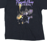PRINCE Purple Rain Mens Band T-Shirt Black Crew Neck M
