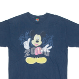DISNEY MICKEY 2000 Mens T-Shirt Blue Crew Neck 2XL