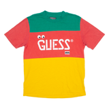 GUESS J BALVIN Mens T-Shirt Red Crew Neck S