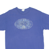 GILDAN Washington DC Mens T-Shirt Blue Crew Neck L