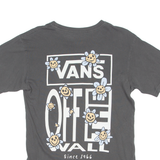 VANS Mens T-Shirt Grey Crew Neck S
