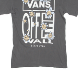VANS Mens T-Shirt Grey Crew Neck S