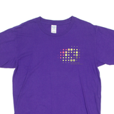 GILDAN Mens T-Shirt Purple Crew Neck L
