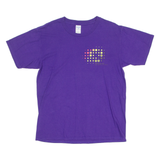 GILDAN Mens T-Shirt Purple Crew Neck L
