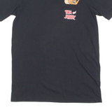 TOM & JERRY Mens T-Shirt Black Crew Neck S