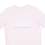 ADIDAS Mens T-Shirt Pink Crew Neck M
