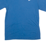 NIKE Mens T-Shirt Blue Crew Neck S