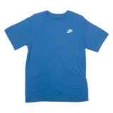 NIKE Mens T-Shirt Blue Crew Neck S