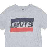 LEVI'S Mens T-Shirt Grey Crew Neck S