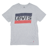 LEVI'S Mens T-Shirt Grey Crew Neck S