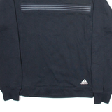ADIDAS Womens Sweatshirt Black V-Neck L