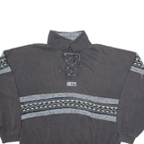 SUN CITY Mens Sweatshirt Grey High Neck L