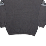 SUN CITY Mens Sweatshirt Grey High Neck L