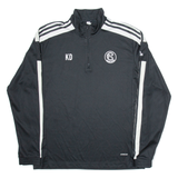 ADIDAS Aubonne FC Mens Sweatshirt Black 1/4 Zip XL