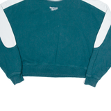 REEBOK Crop Womens Sweatshirt Green High Neck XL