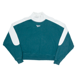 REEBOK Crop Womens Sweatshirt Green High Neck XL