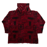 HESS NATUR Mens Sweatshirt Red High Neck M