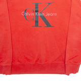 CALVIN KLEIN JEANS Mens Sweatshirt Red M