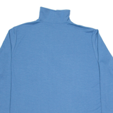 Womens Sweatshirt Blue 1/4 Zip XL