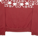 ENGELBERT STRAUSS Womens Sweatshirt Maroon M
