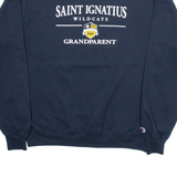 CHAMPION Saint Ignatius Wildcats Mens Sweatshirt Blue USA M