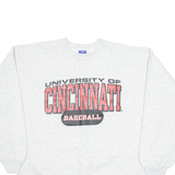 CHAMPION University Of Cincinnati Baseball Mens Sweatshirt Grey USA XL