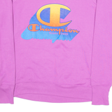 CHAMPION Womens Sweatshirt Purple S