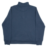 CARHARTT Brooke Womens Sweatshirt Blue 1/4 Zip L