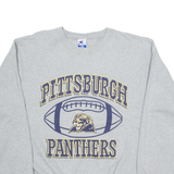 CHAMPION Pittsburgh Panthers Mens Sweatshirt Grey USA L
