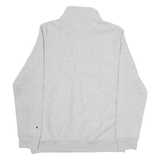 CHAMPION SJU Mens Sweatshirt Grey 1/4 Zip M