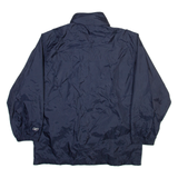 REEBOK Mens Windbreaker Jacket Blue Nylon Hooded M