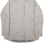 COLUMBIA Insulated Womens Parka Coat Grey Hooded XL