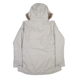COLUMBIA Insulated Womens Parka Coat Grey Hooded XL